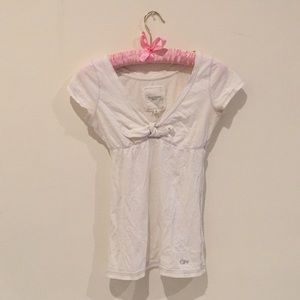 Holly Hicks White V Neck Tee